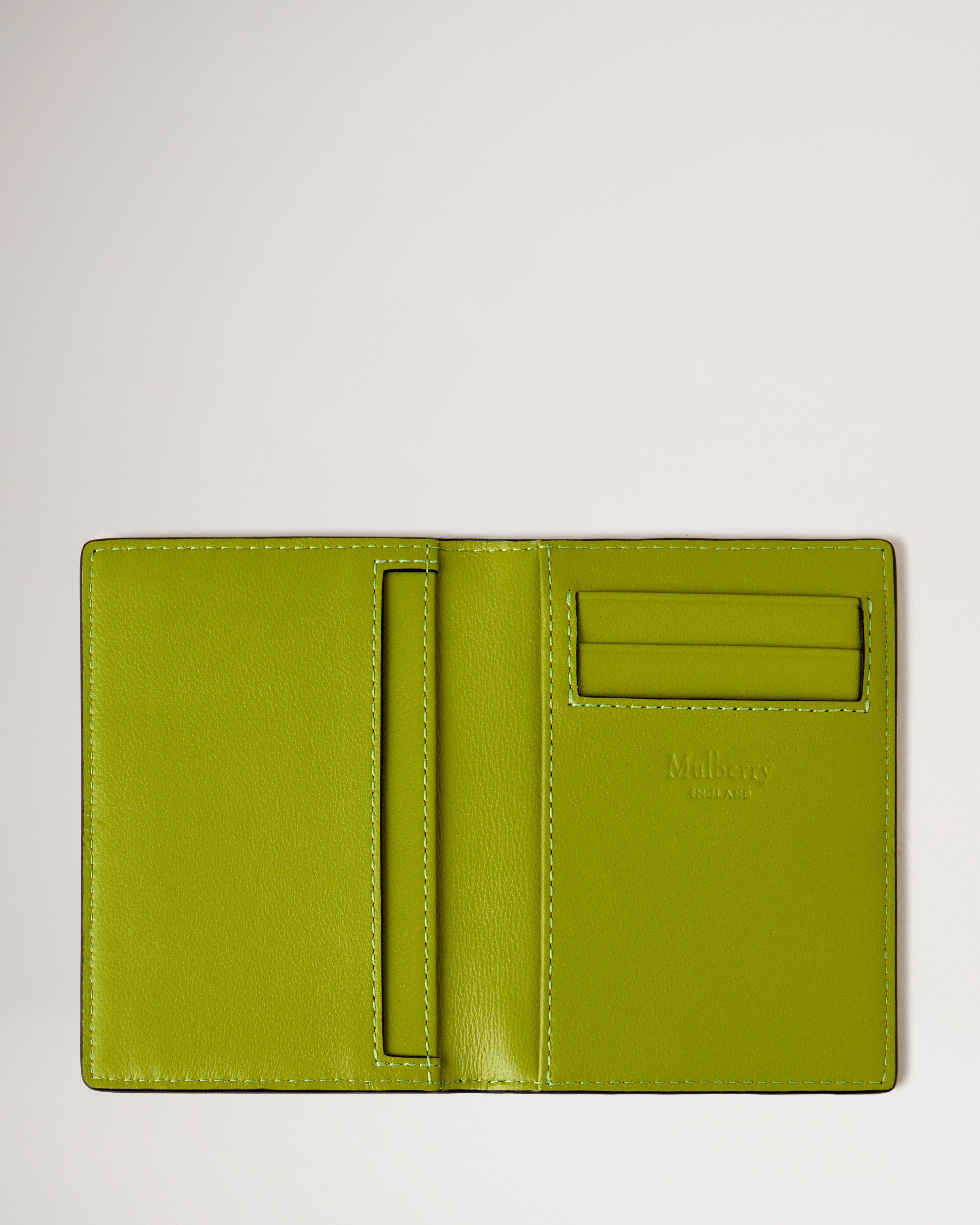 Card Wallet Black Heavy Grain Women Mulberry