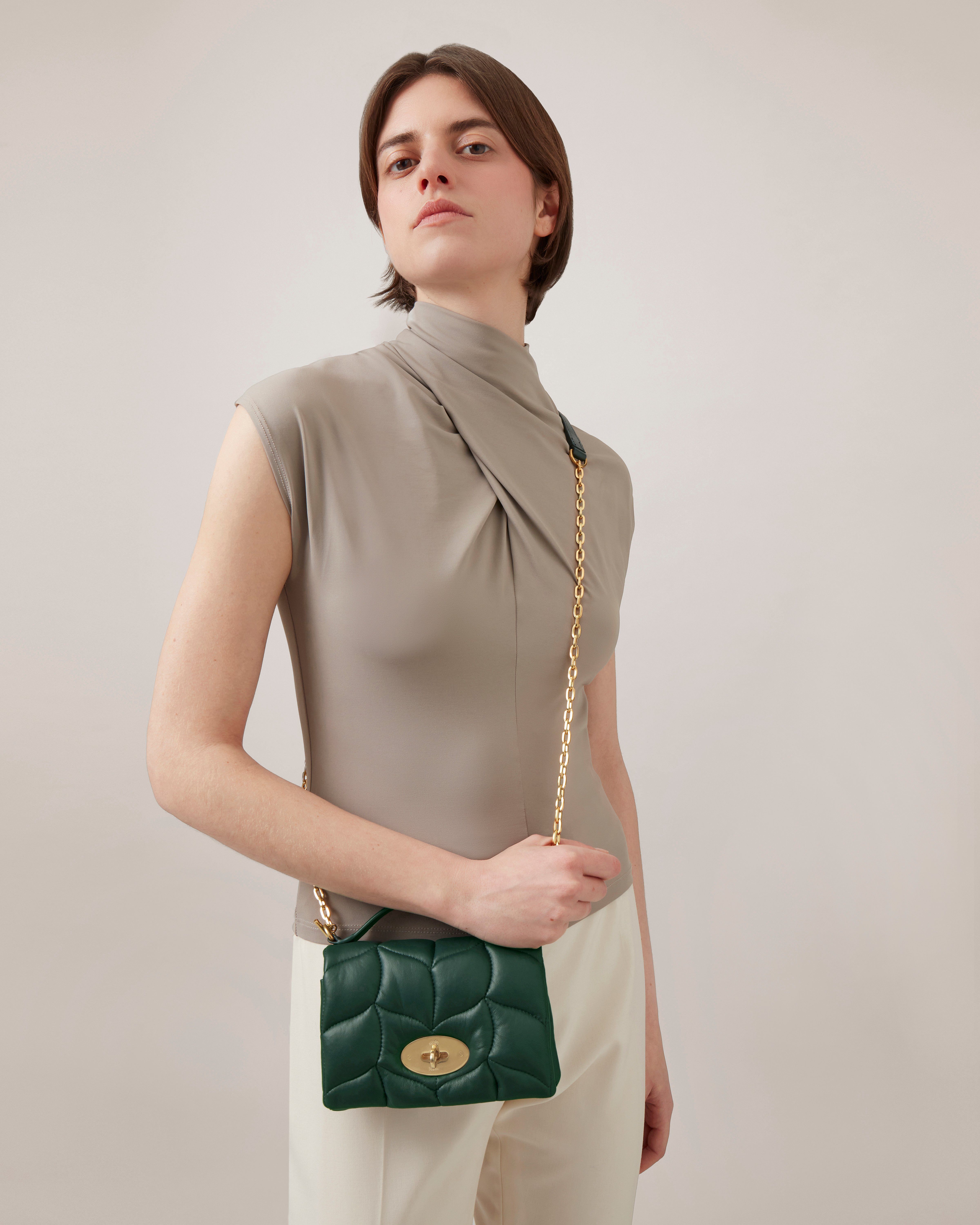 Tiny Softie | Mulberry Green Nappa Leather | Women | Mulberry