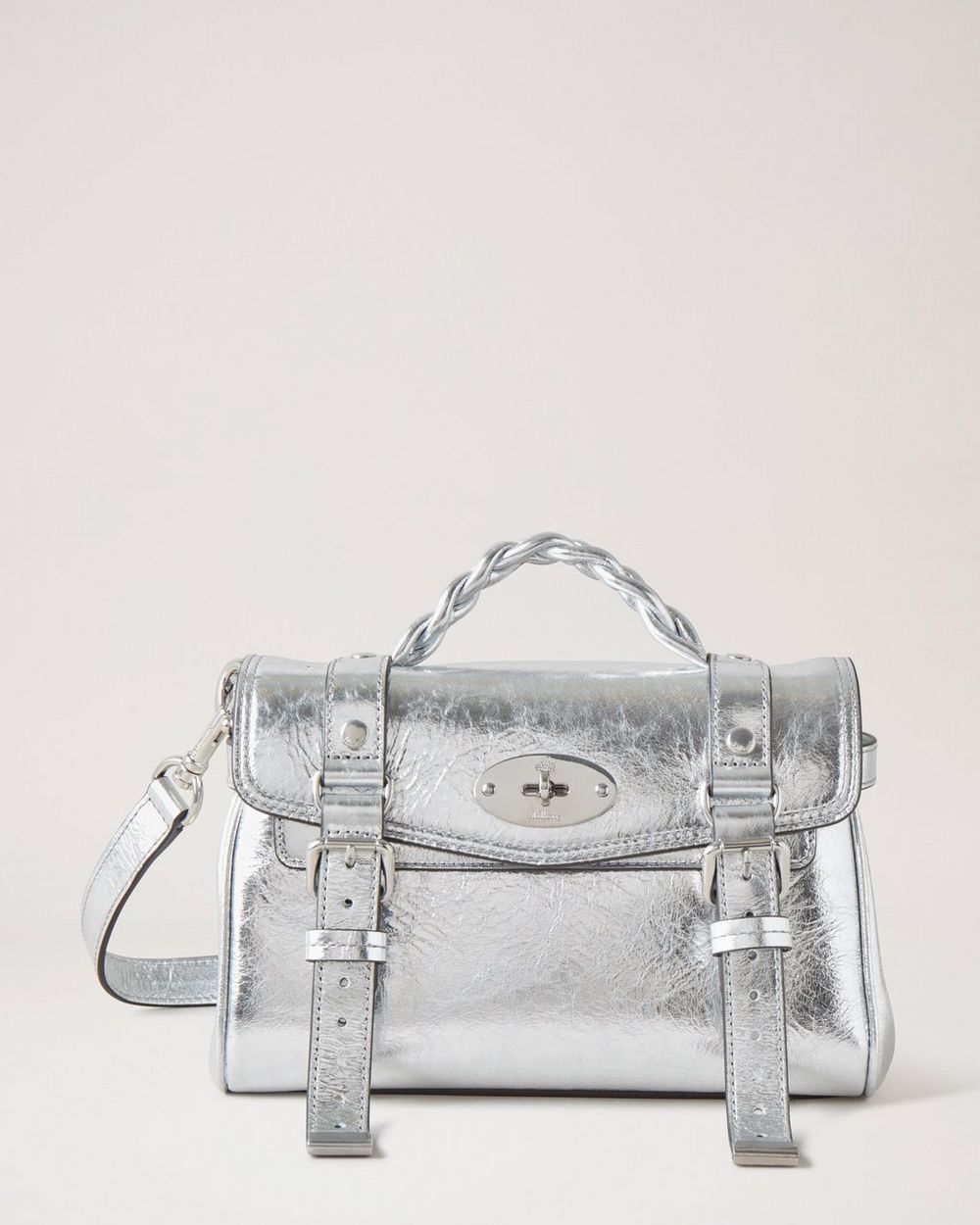 | Silver Metallic Leather | Family Mulberry