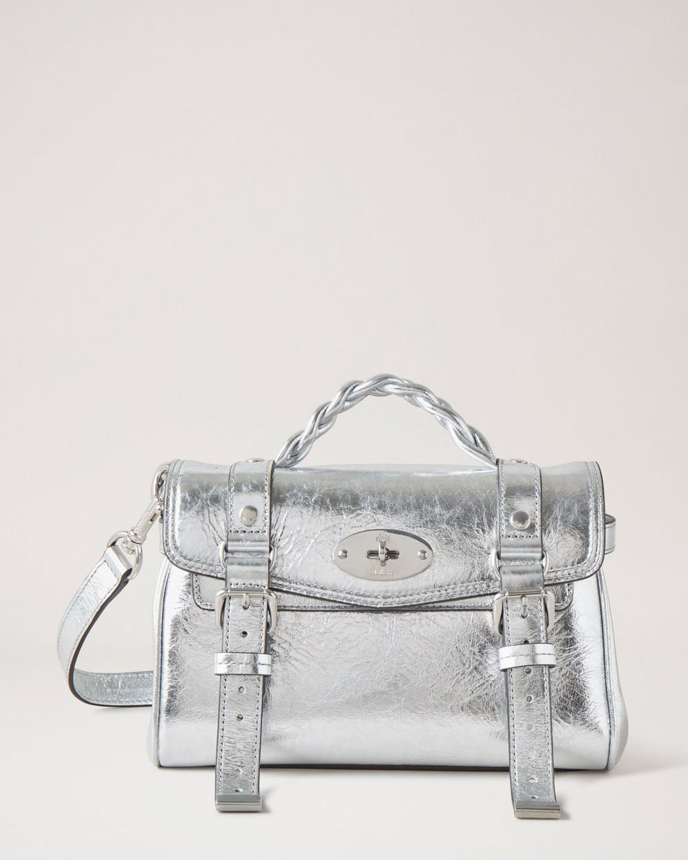 Mulberry Mini Alexa Cross-body Bag in Metallic