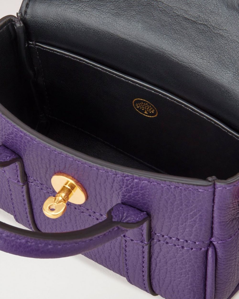 Micro Bayswater | Amethyst High Shine Goat Print Leather | Bayswater ...