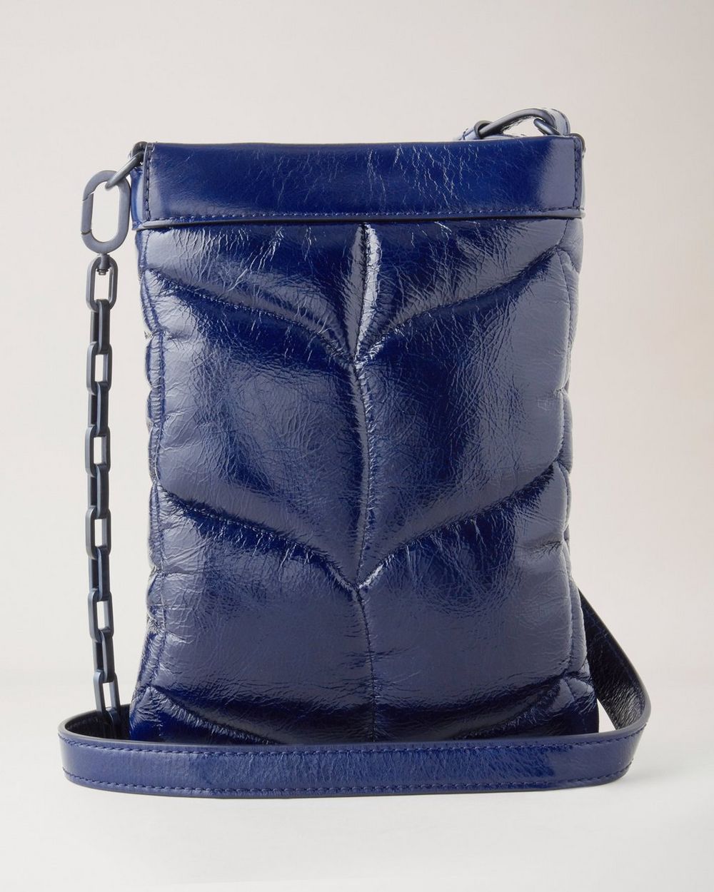 Softie Phone Pouch | Sapphire Smooth Glossy Leather | Softie