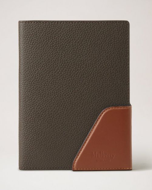 Heritage Travel Wallet | Mole & Cognac Printed Eco Scotchgrain 