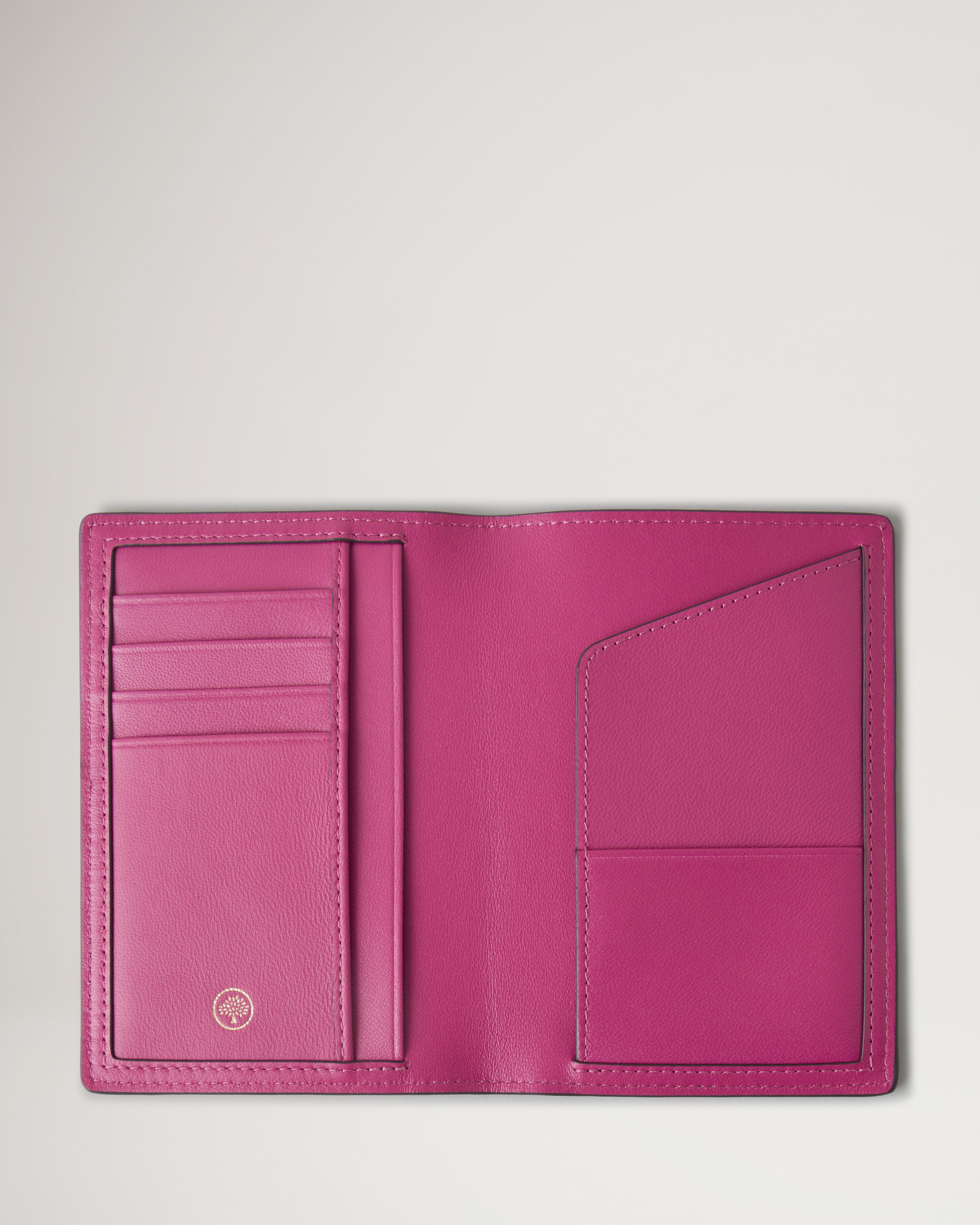 Passport Cover, Mulberry Pink Heavy Grain, Women