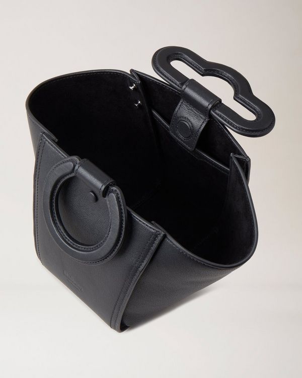 Black mini top online handle bag