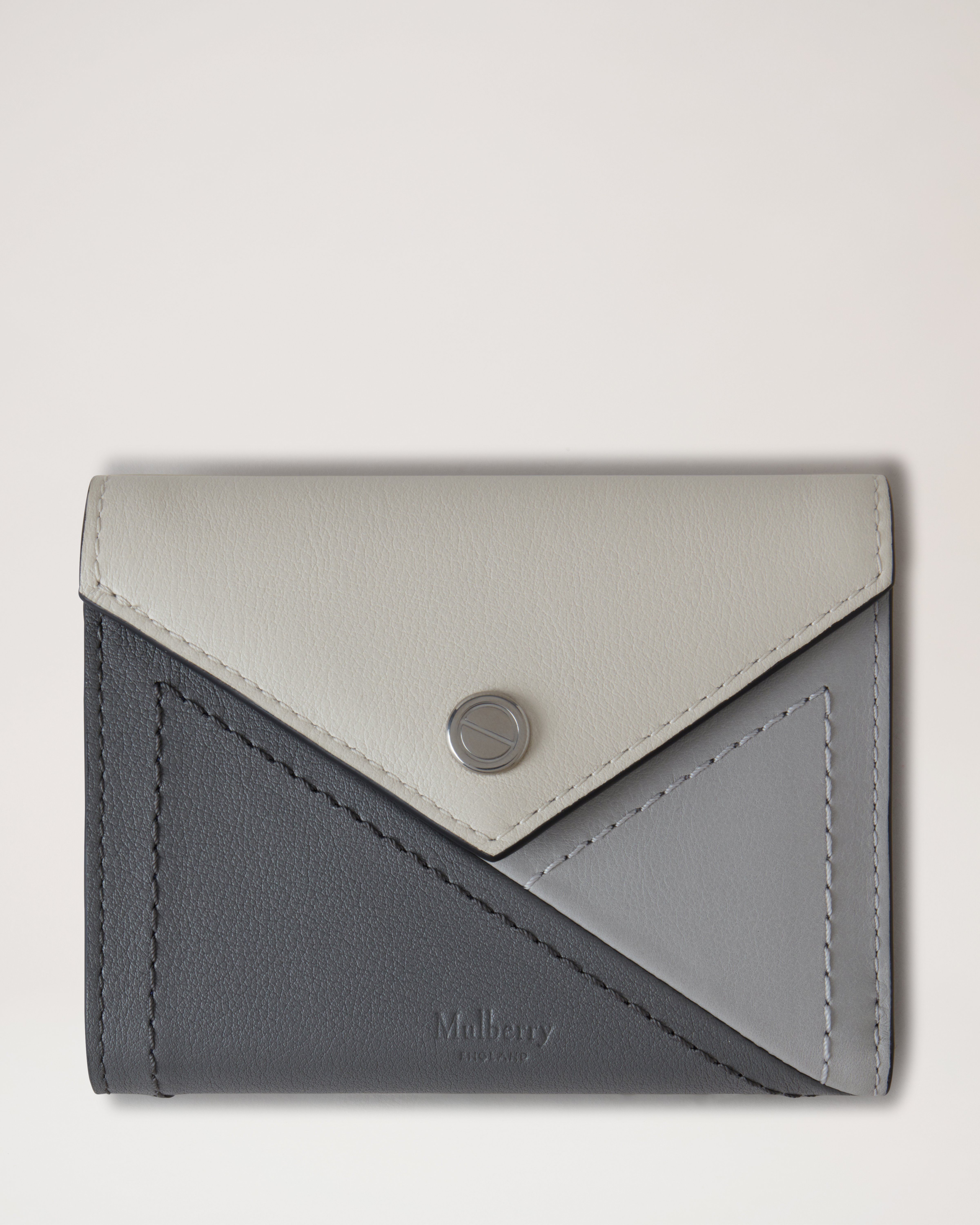 Grey leather clearance wallet womens