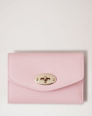 Folded Multi-Card Wallet, Powder Rose Micro Classic Grain