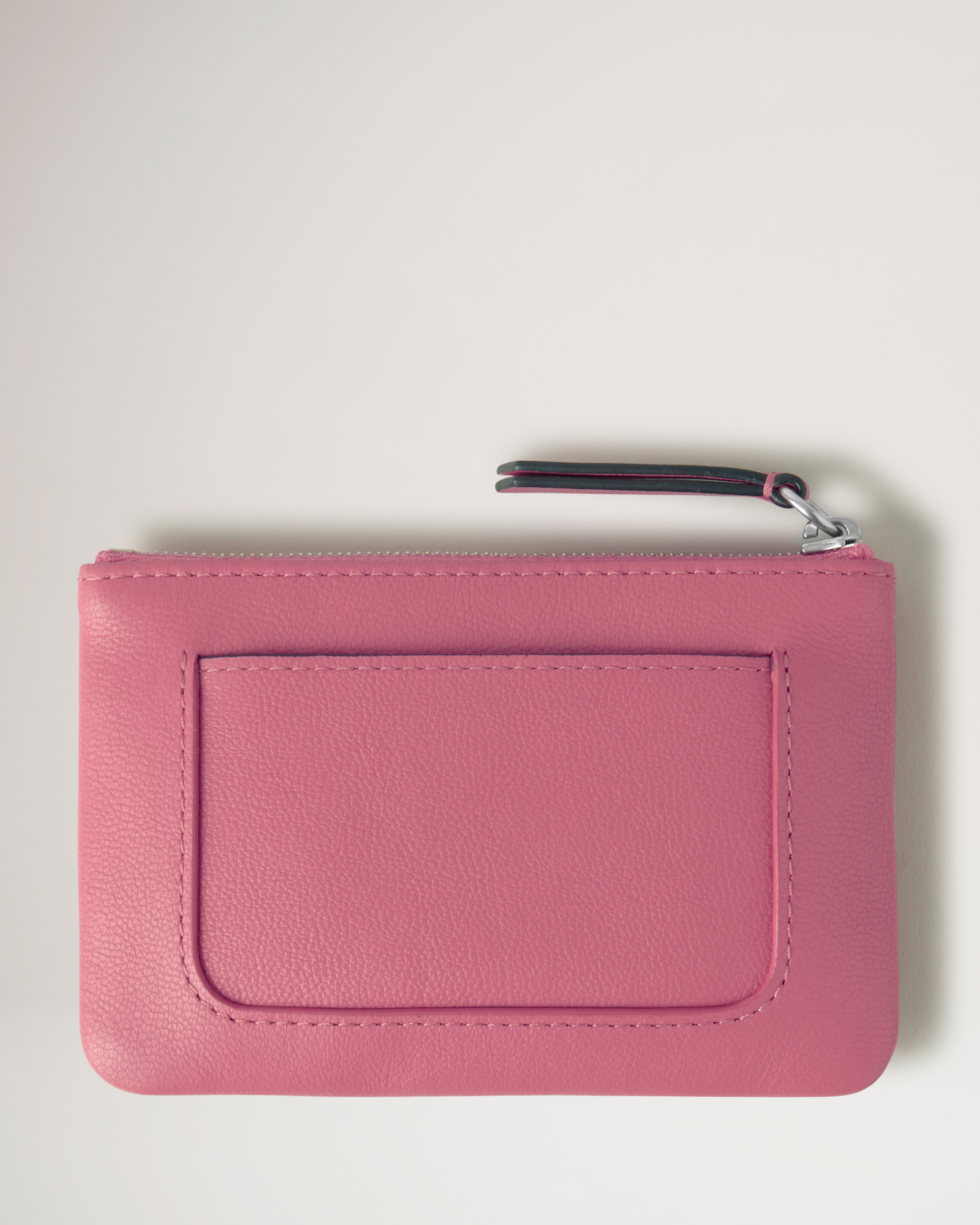 Mulberry Plaque Small Zip Coin Pouch | Geranium Pink Micro Classic ...