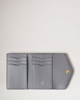 Folded Multi-Card Wallet | Mulberry Green Small Classic Grain