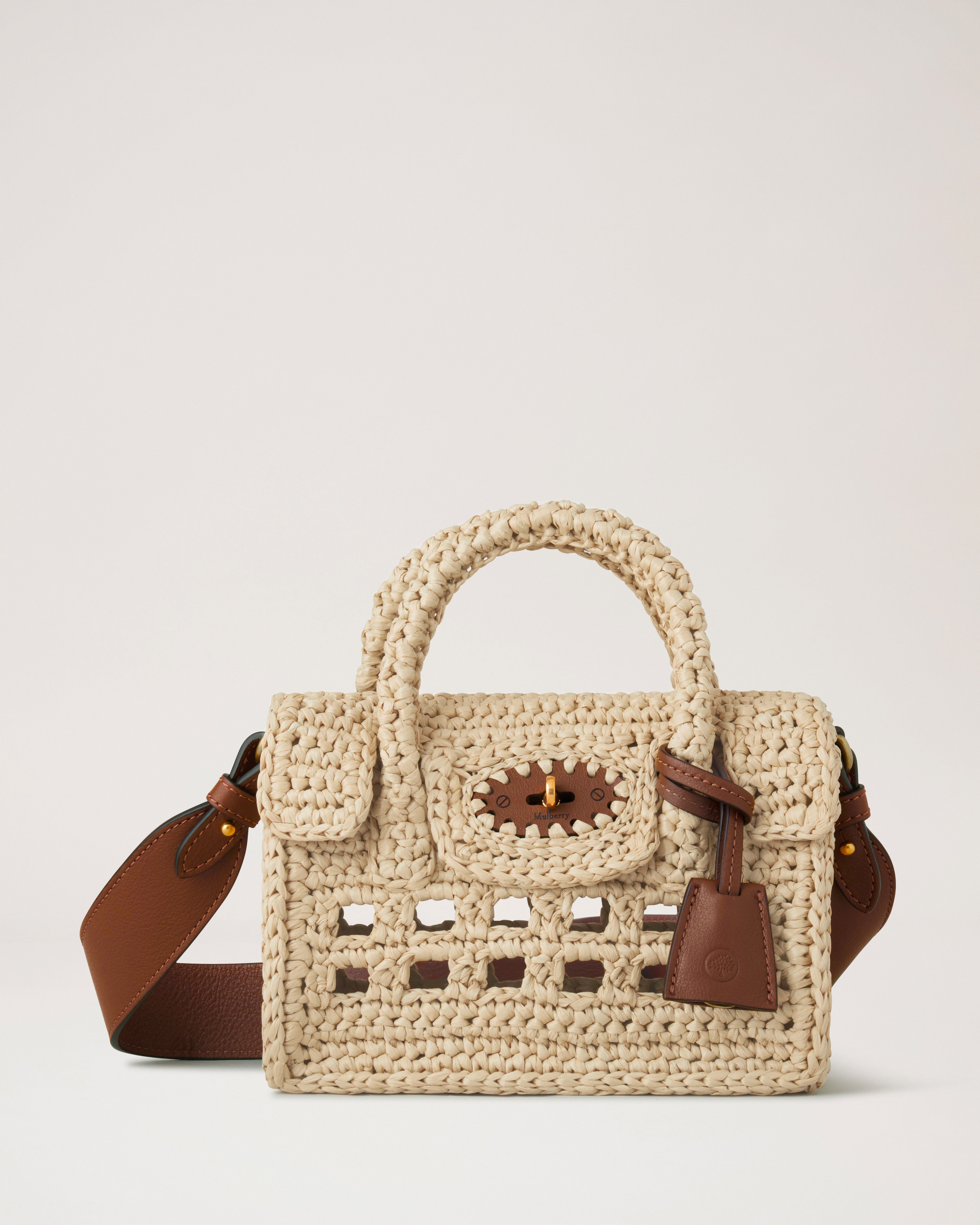 Mulberry | ミニ ベイズウォーター | ナチュラル ラフィア | Women
