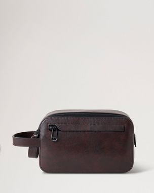 Heritage Wash Case Mole Cognac Printed Eco Scotchgrain Flat