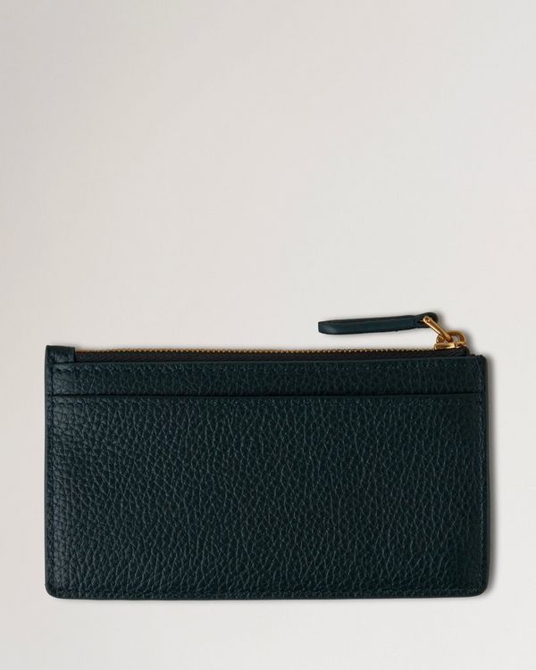 Continental Zipped Long Card Holder | Mulberry Green Small Classic Grain |  Women | Mulberry