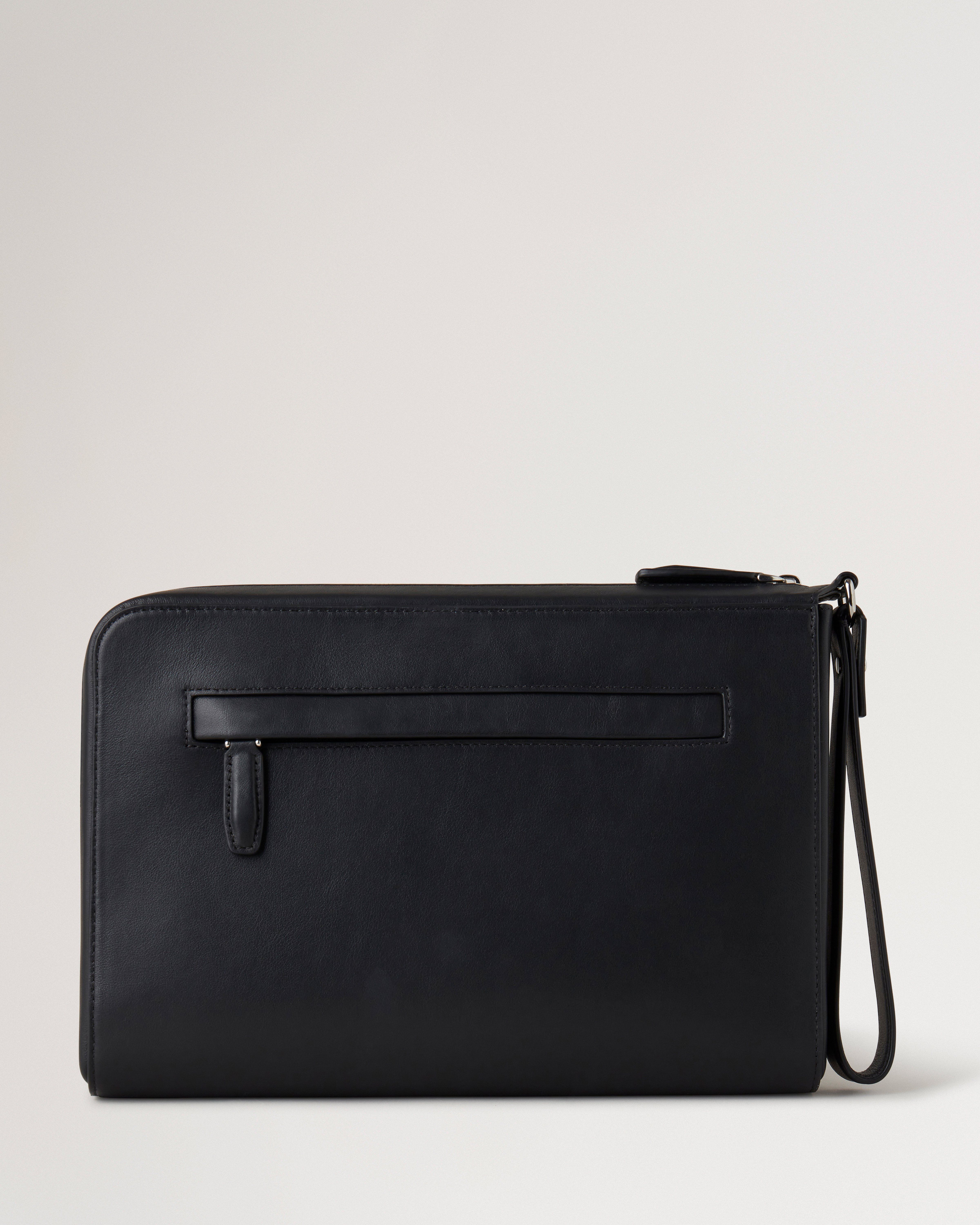 Camberwell Pouch | Black Shiny Smooth Leather | Women | Mulberry