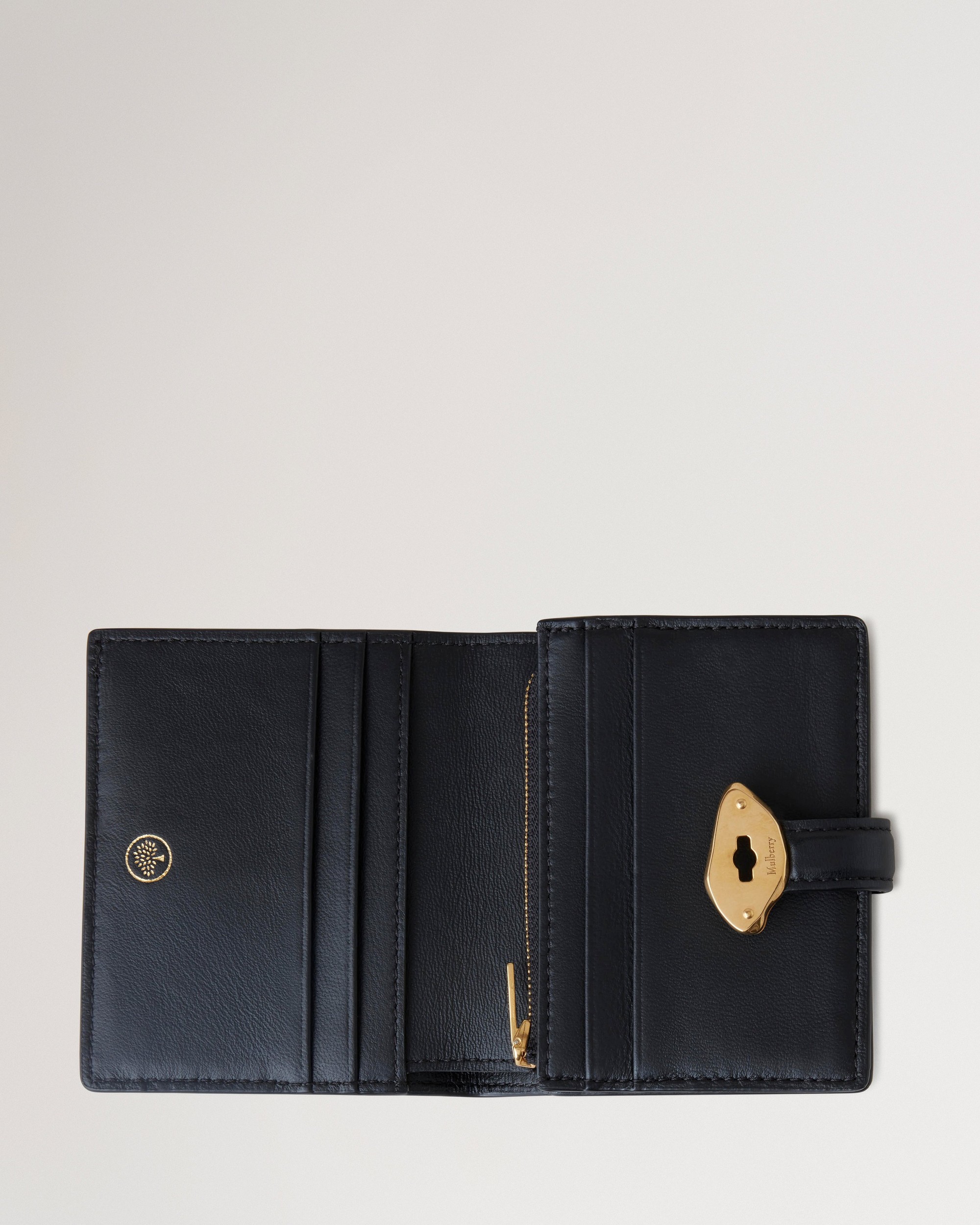 Mulberry | ラナ コンパクト ウォレット | ブラック ハイグロス Mulberry | ラナ コンパクト ウォレット | ブラック ハイグロス