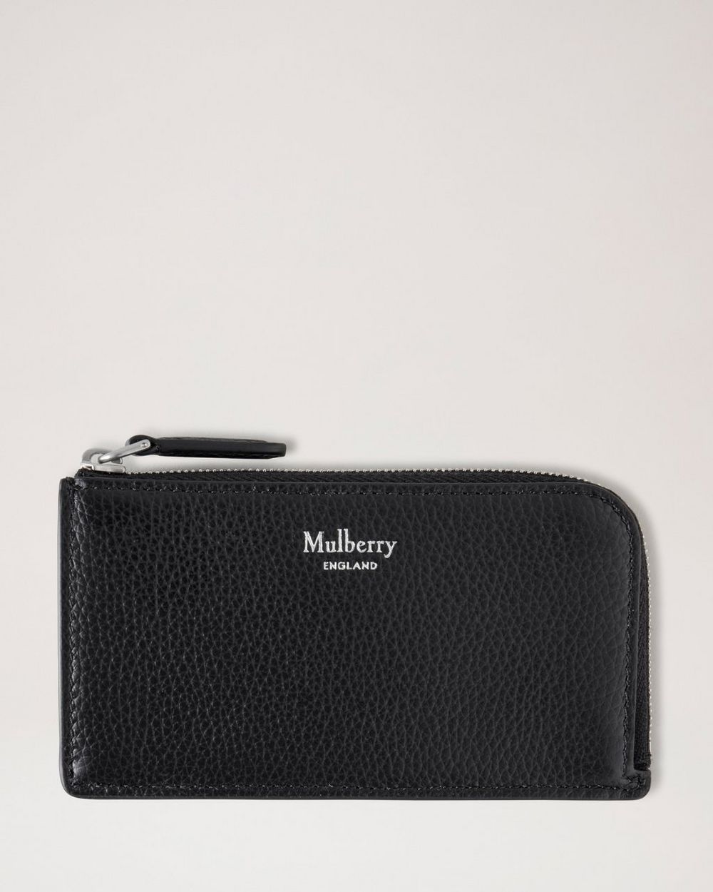 Leather key pouch black