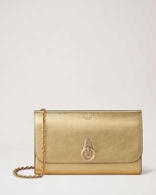 Soft gold online clutch