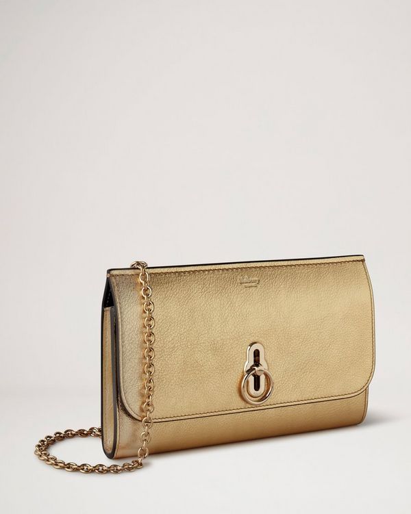 Mulberry cheap gold clutch