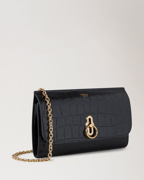 Mulberry Amberley チェーンショルダーバック/クラッチ Mulberry Burgundy Amberley Chain Shoulder Bag | eBay