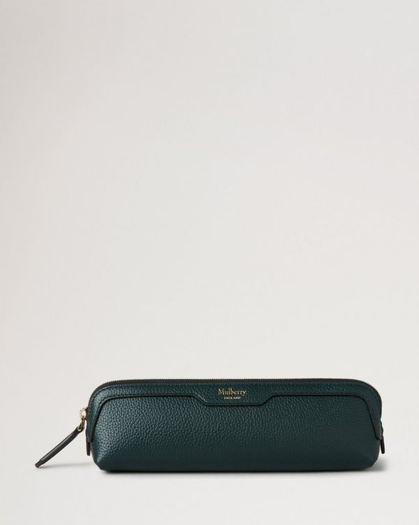 Mulberry | Pencil Case | Mulberry Green Small Classic Grain | Women