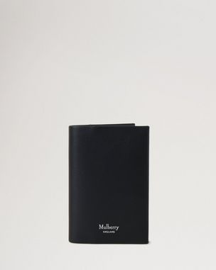 Card Wallet Black Small Classic Grain Men Mulberry