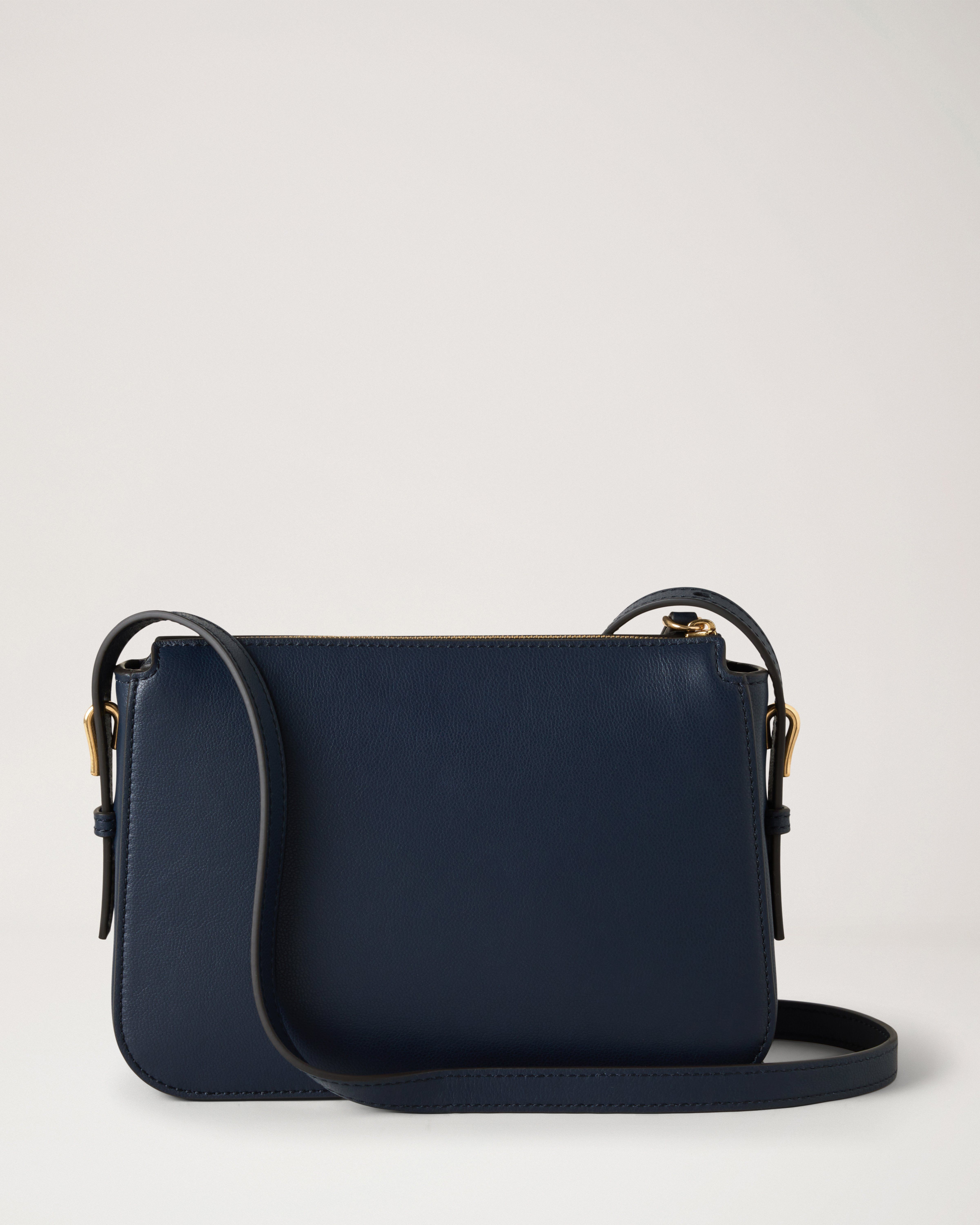 希少 Mulberry クラッチバッグ MADE IN ENGLAND ネイビー Mulberry | Clovelly Pouch | Night Sky Micro Classic Grain | Women