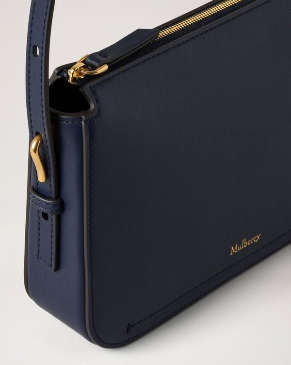Mulberry | Clovelly Pouch | Night Sky Micro Classic Grain | Women