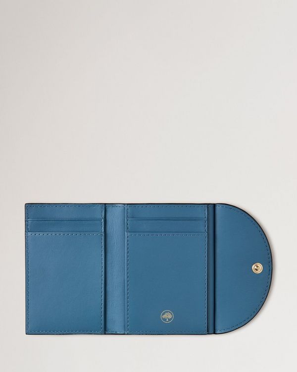 Mulberry | Compact Bifold Card Wallet | Brighton Blue & Night Sky