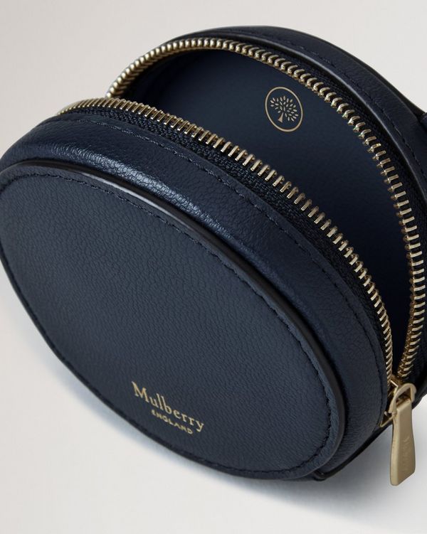 R*i様 【新品】Mulberry ケース 財布 キーホルダー 青 Mulberry | Zipped Case Keyring | Night Sky Micro Classic Grain