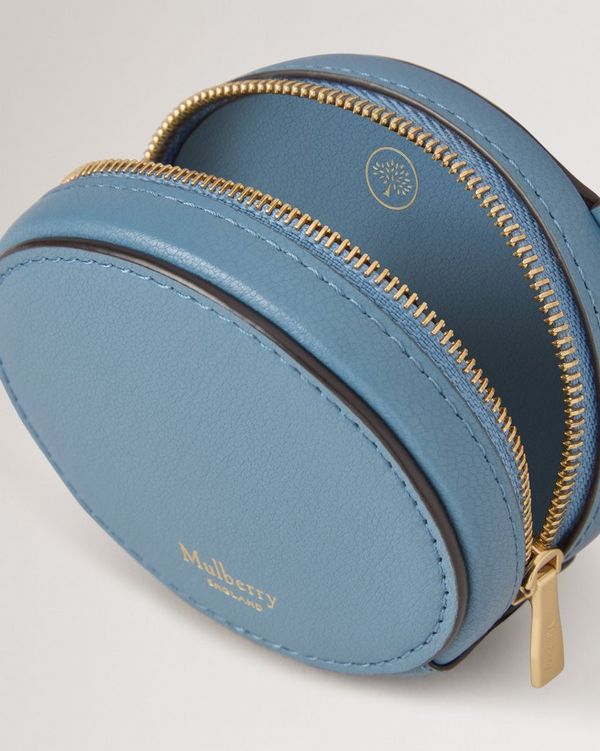 R*i様 【新品】Mulberry ケース 財布 キーホルダー 青 Mulberry | Zipped Case Keyring | Brighton Blue Micro Classic Grain