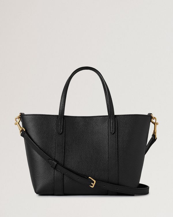Mulberry | Mini Bayswater Tote | Black Small Classic Grain