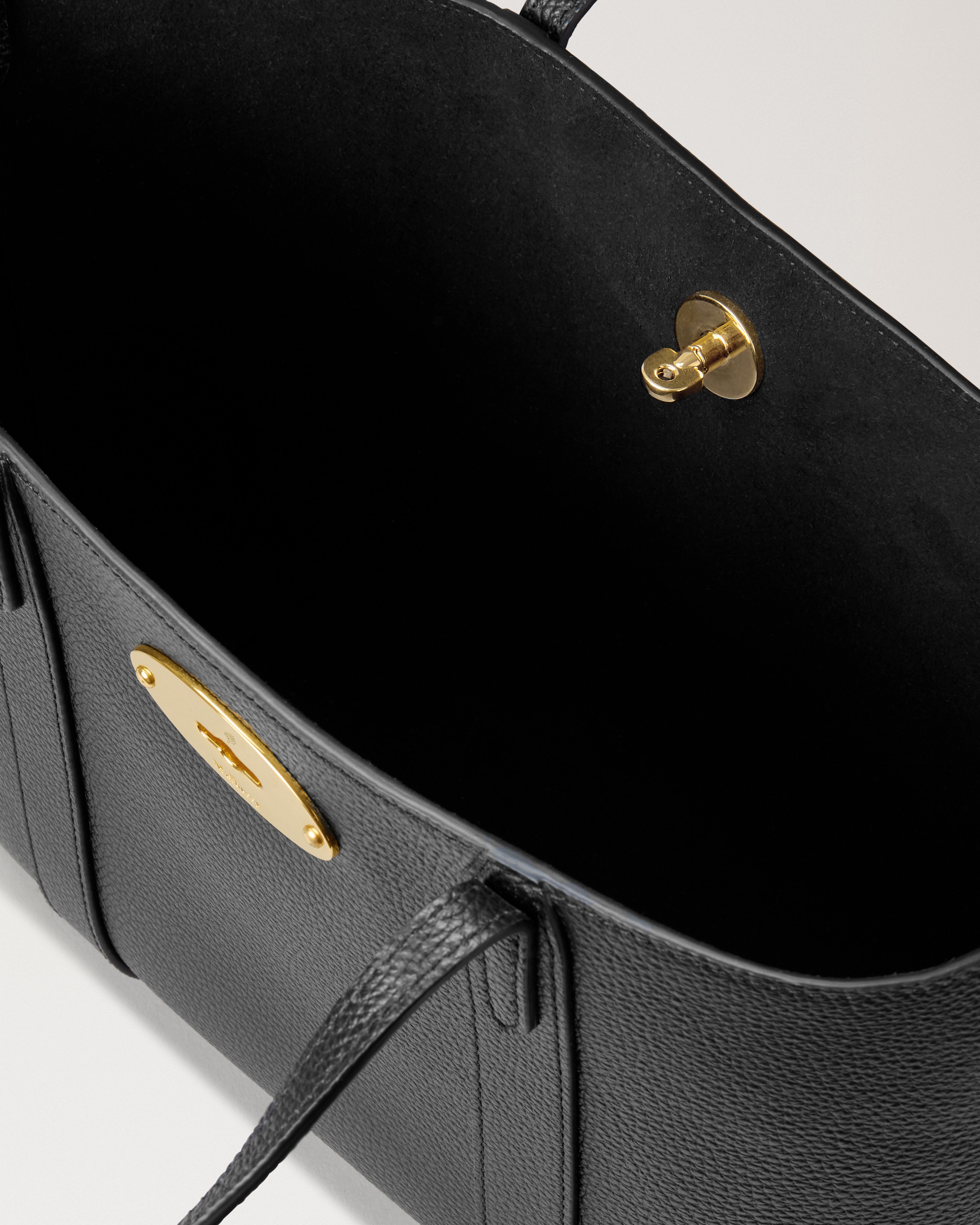 Mulberry | Mini Bayswater Tote | Black Small Classic Grain