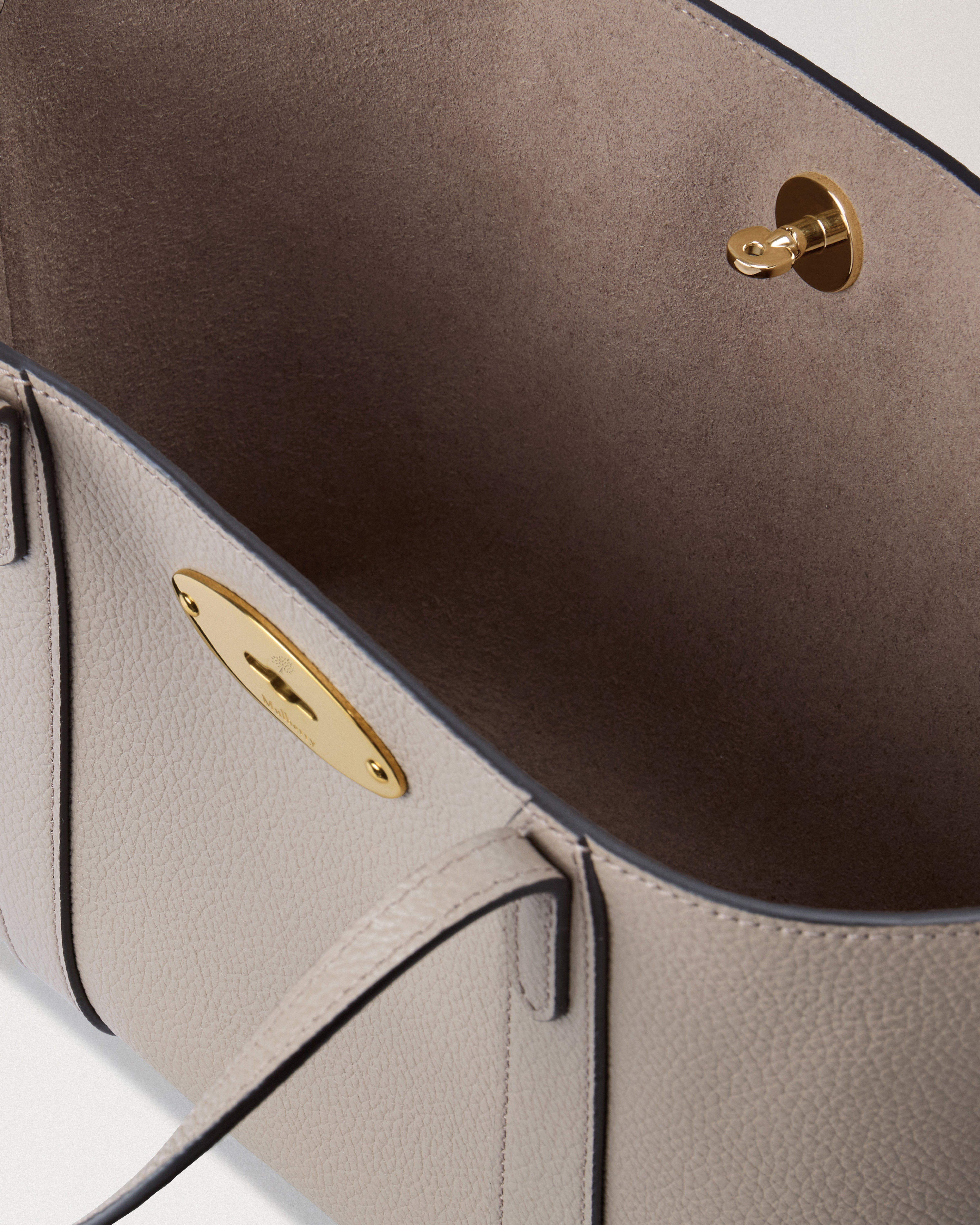 Mulberry | Mini Bayswater Tote | Cashmere Taupe Small Classic Grain