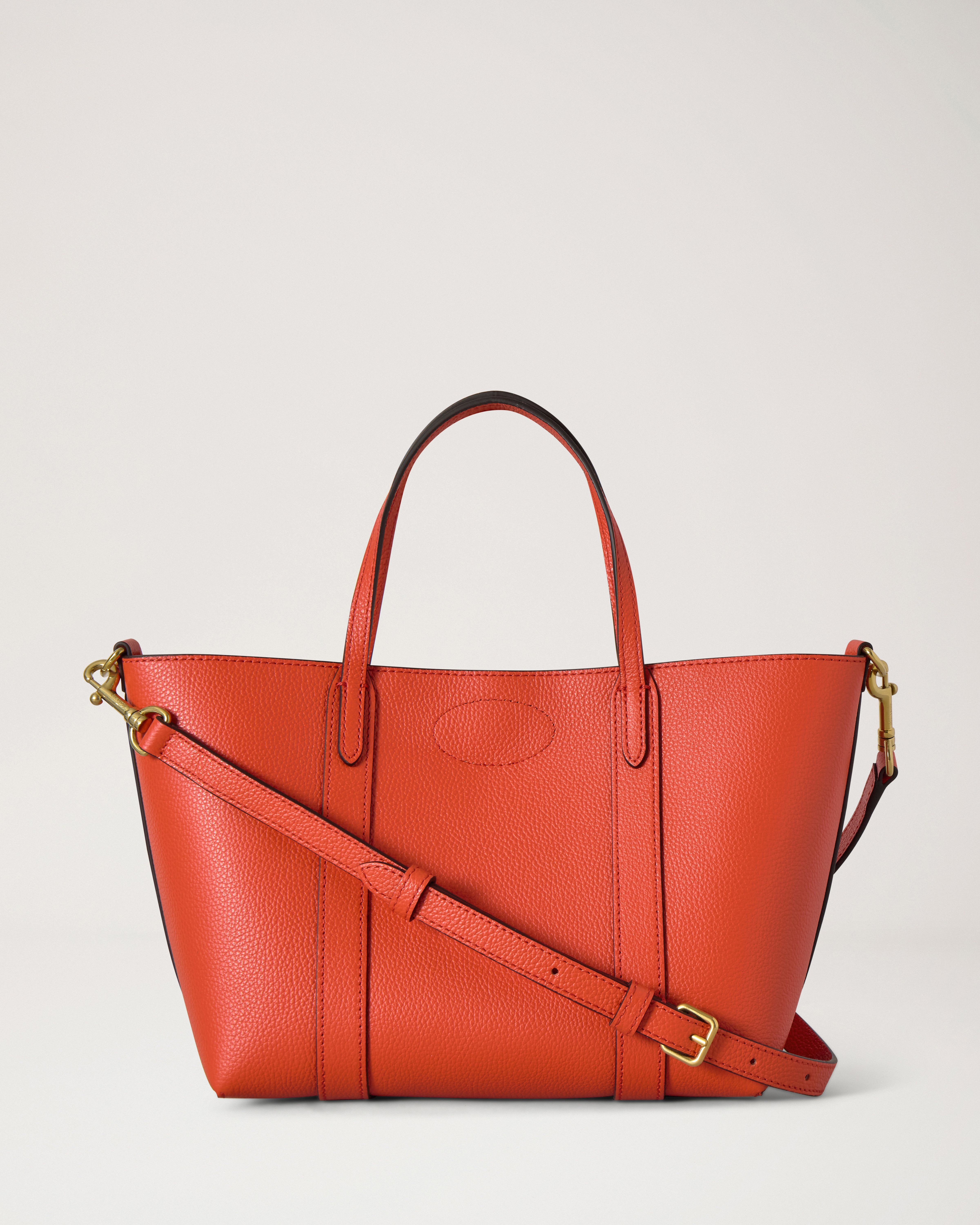 Mulberry | ミニ ベイズウォータートート | コーラルオレンジ スモール