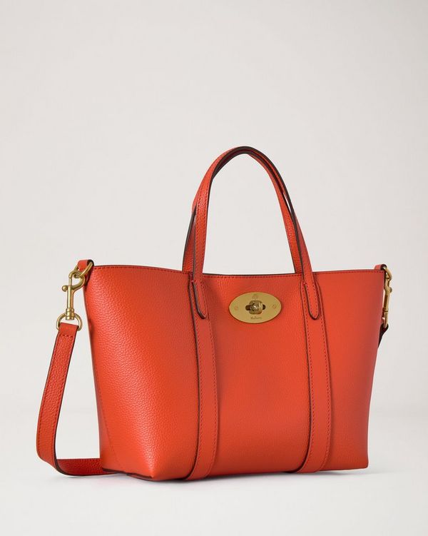 Mulberry | ミニ ベイズウォータートート | コーラルオレンジ スモール