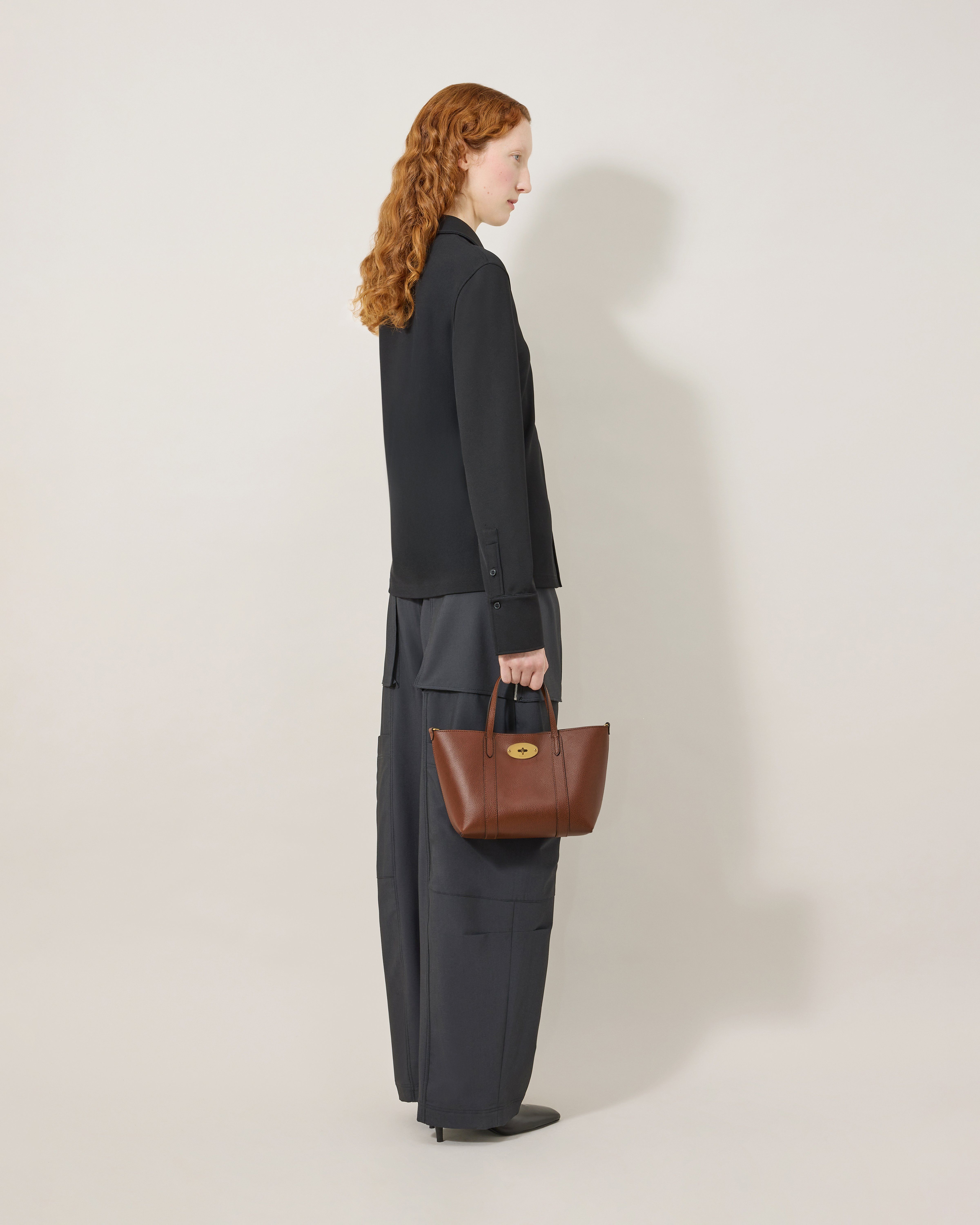 Mulberry | ミニ ベイズウォータートート | オーク ツートンカラー