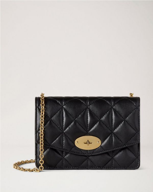 Mulberry スモールダーリー チェーン　レザー　キルティングバッグ　黒 Mulberry | Small Darley | Black Quilted Nappa | Women
