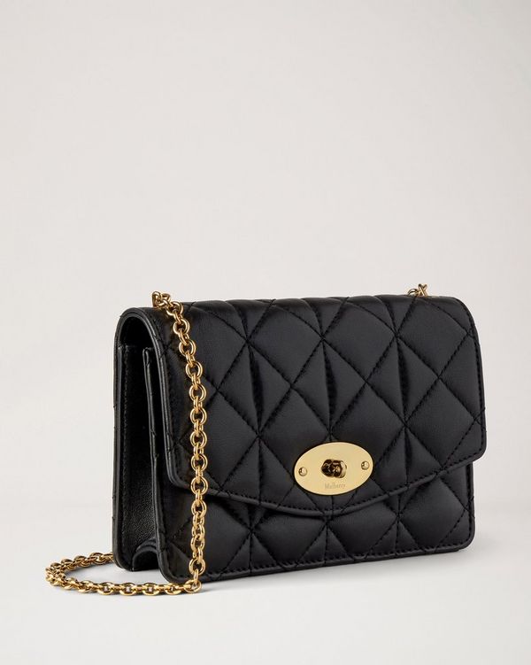 Mulberry | Small Darley | Black Quilted Nappa | Women