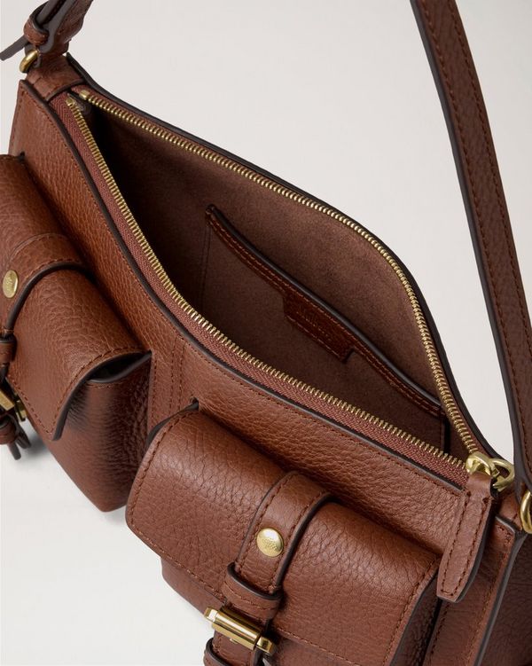 Mulberry | Mini Roxanne Shoulder Bag | Oak NVT | Roxanne