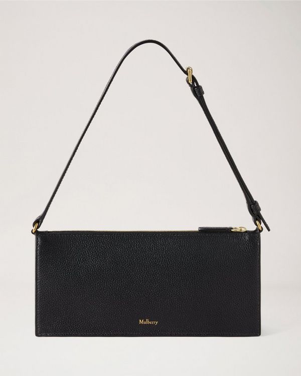 Mulberry | Mini Roxanne Shoulder Bag | Black Small Classic Grain