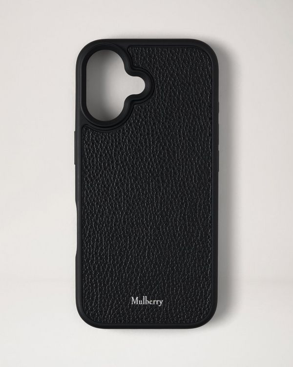 Mulberry | iPhone 17 Case | Black Small Classic Grain | Women