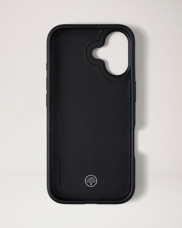 iPhone 17 Pro用マルベリーケース Mulberry | iPhone 17 Case | Black Small Classic Grain | Women