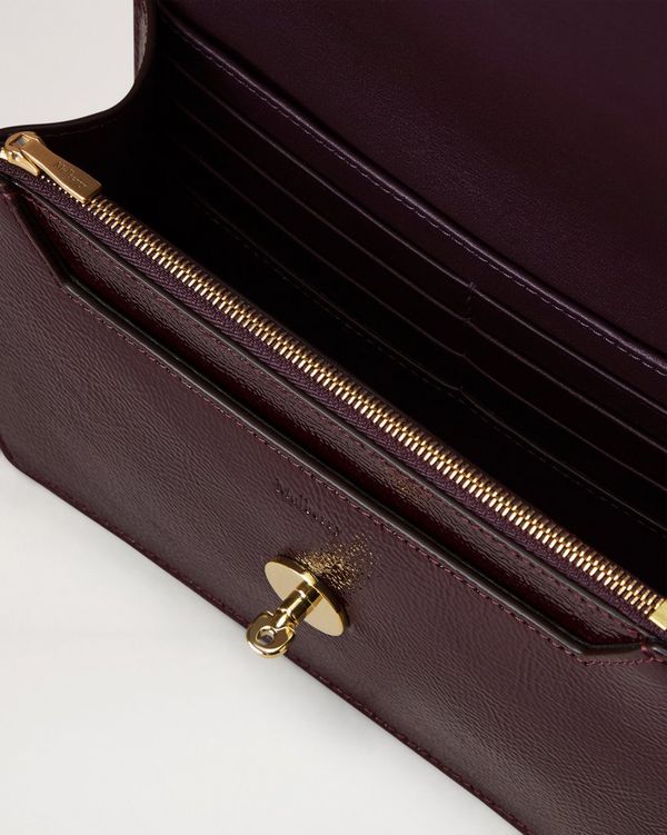 Mulberry | Small Darley | Deep Aubergine Patent | Women