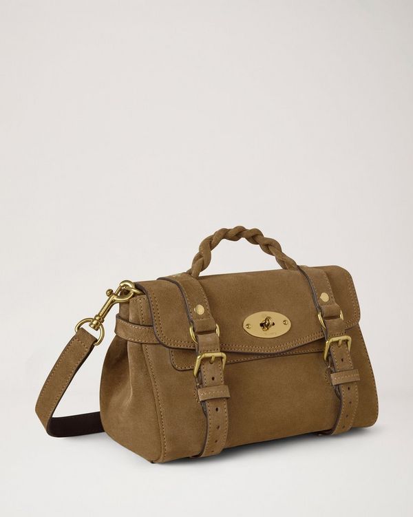 Mulberry | Mini Alexa | Salcombe Sand Suede | Family