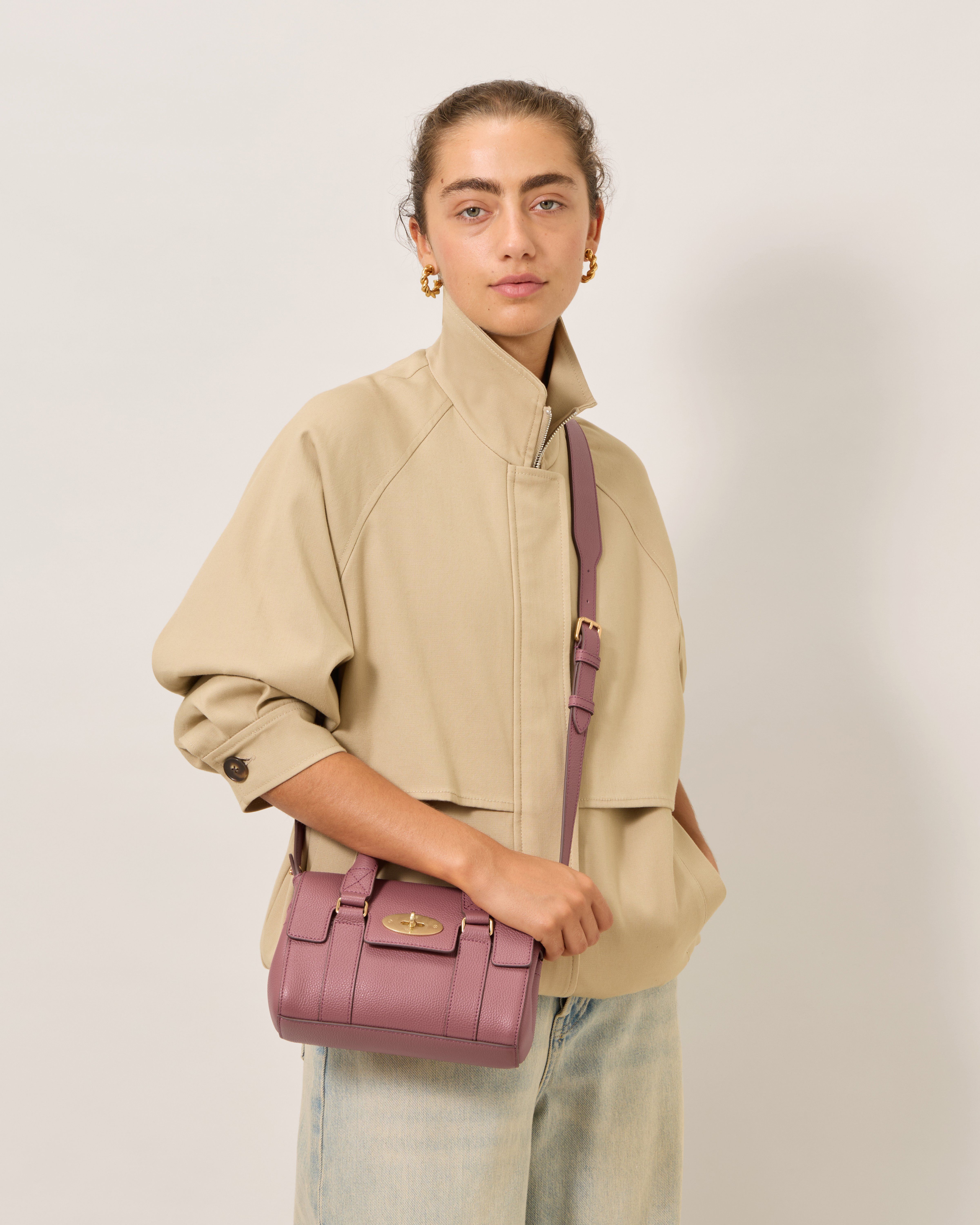 Mulberry | Mini Bayswater | Pink Scrumpy Small Classic Grain