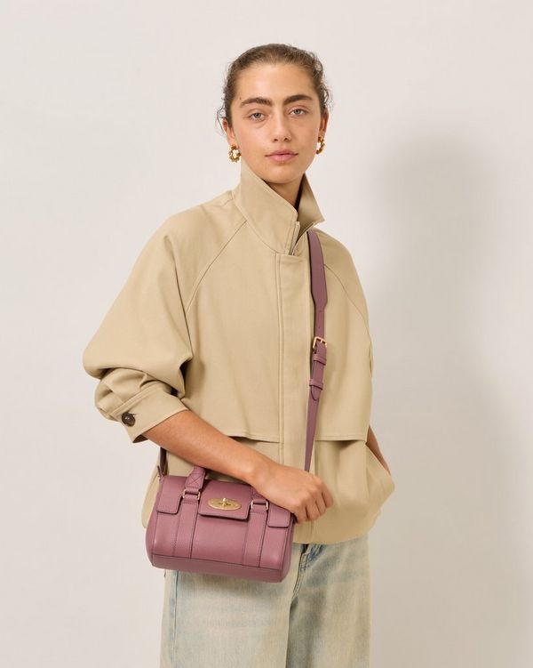 マルベリー ベイズウォーター 希少ラズベリー色 ロンドン購入 Mulberry 