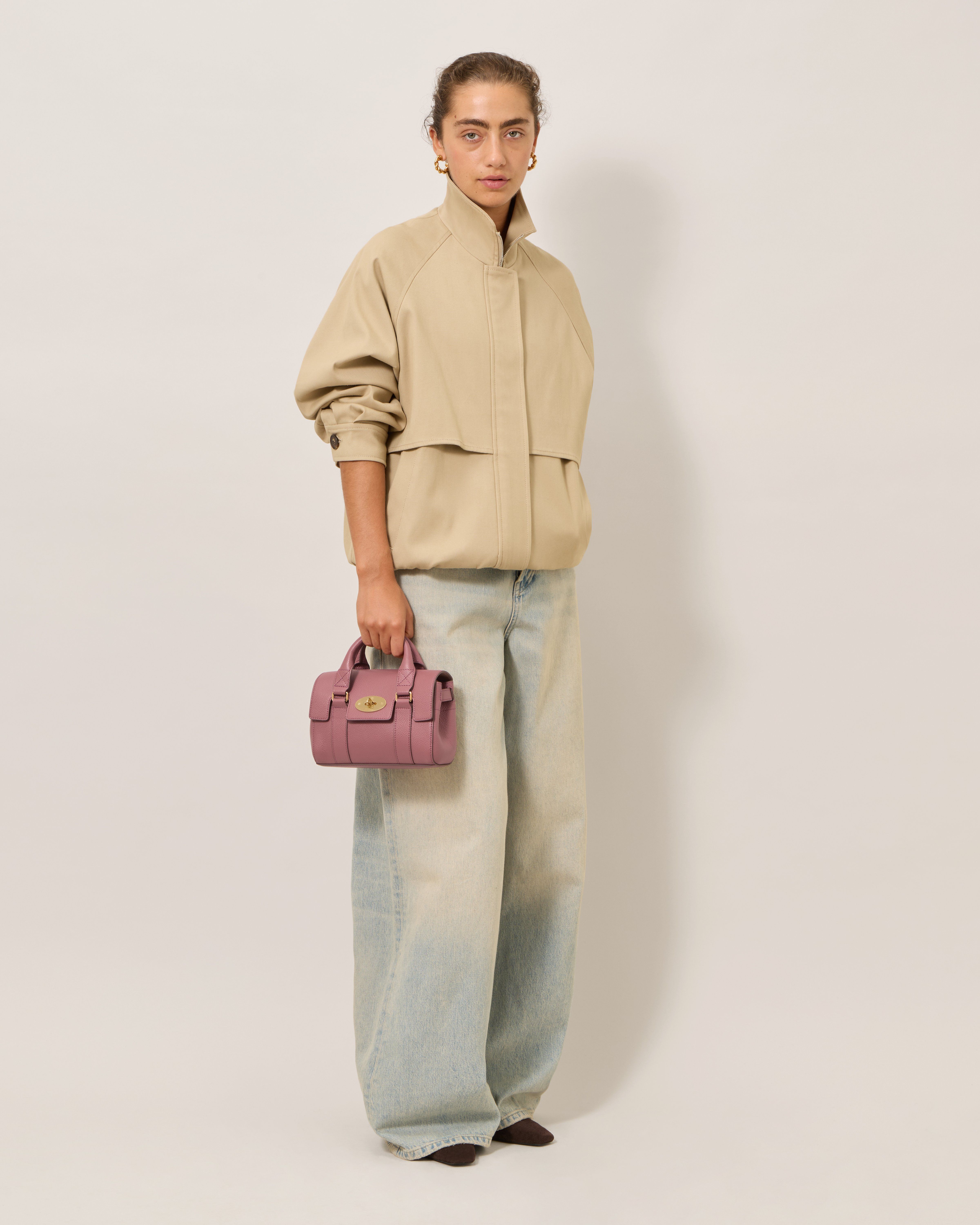 Mulberry | Mini Bayswater | Pink Scrumpy Small Classic Grain