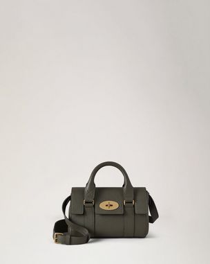 MULBERRY ミニバッグ Mulberry | Mini Zipped Bayswater | Black Small Classic Grain