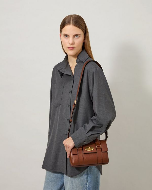 Mulberry マルベリー ベイズウォーター スモールクラシック オーク Mulberry | ミニ ベイズウォーター | オーク ツートンカラー スモール