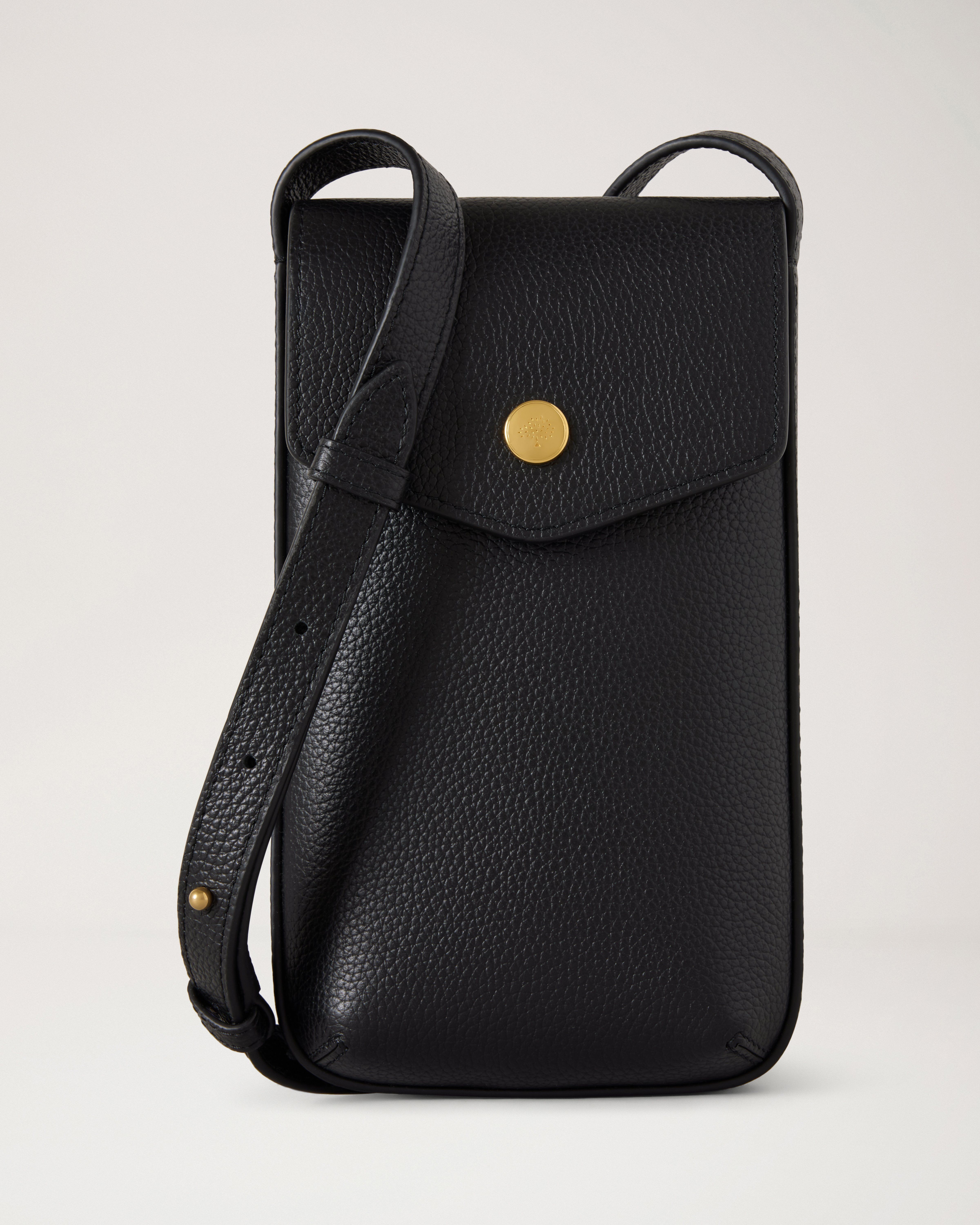 Mulberry | プレススタッズ フォン ポーチ | ブラック スモール