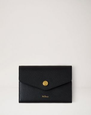 Mulberry 財布 ブランド Mulberry | Mulberry Plaque 8 Credit Card Zip Purse | Black Small